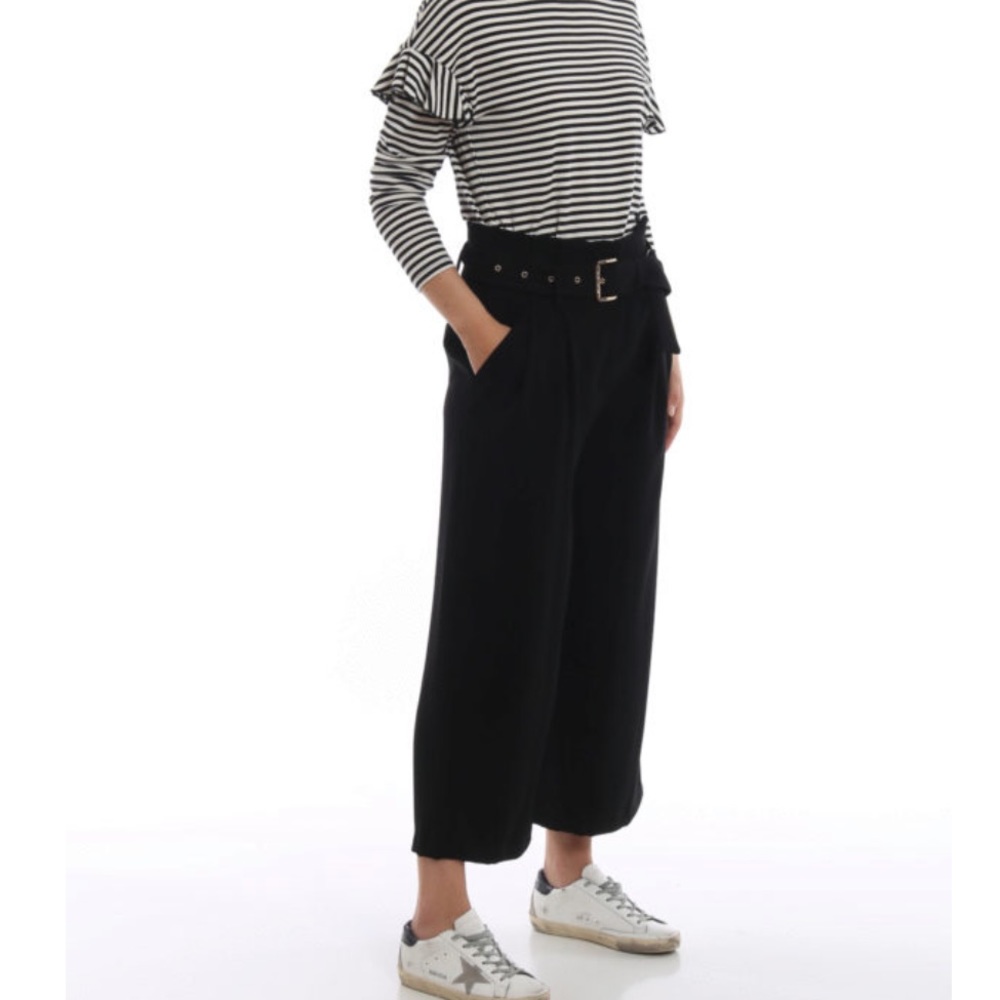 New MICHAEL KORS CADY BELTED HIGH RISE TROUSERS size 8⭐️ - Picture 3 of 14